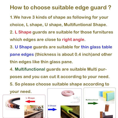 M2cbridge L Shape Extra Thick Furniture Table Edge Protectors Foam Guard 6.5 Ft - Image 3