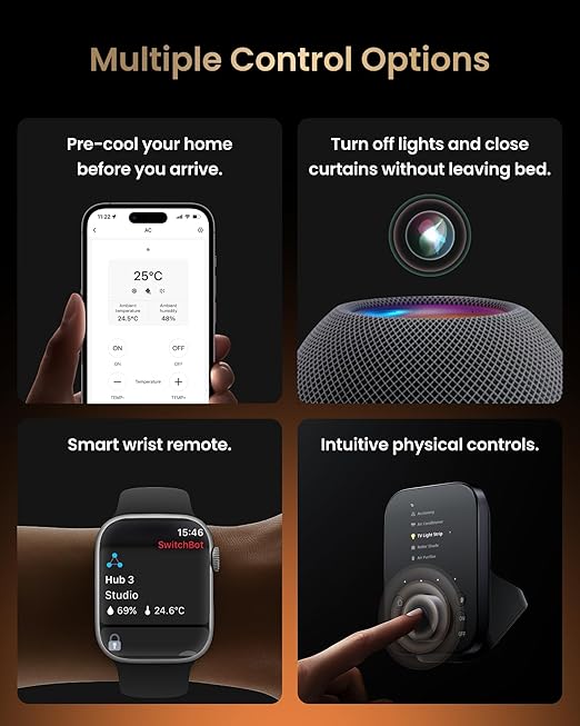 SwitchBot Hub 3 Smart Home Command Center: Screen + Physical Dial, IR Remote Hub - Image 8