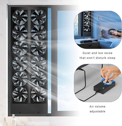 Retractable Window exhaust fan No need to drill holesembed ded installation - Image 6