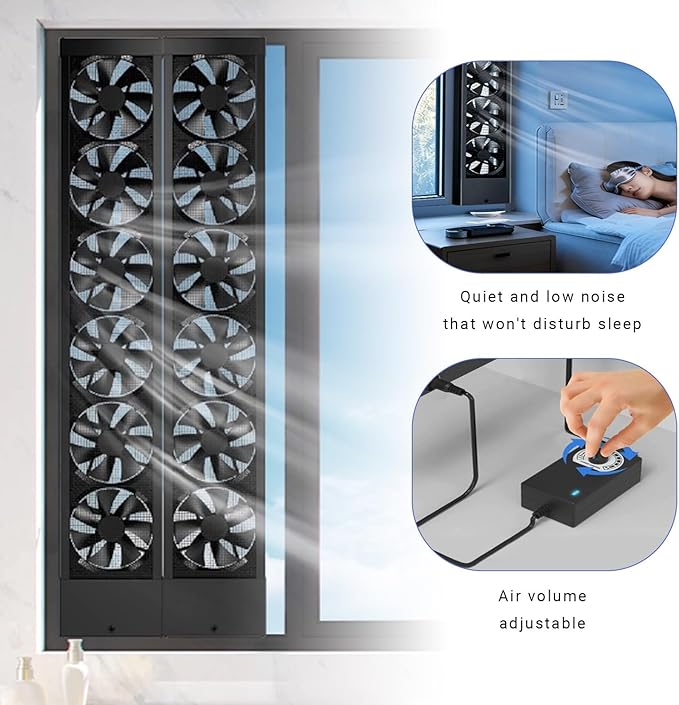 Retractable Window exhaust fan No need to drill holesembed ded installation - Image 6