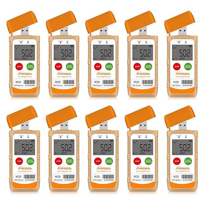 Frigga M2D 10Pack Reusable Temperature Data Logger Multi-Use USB Digital by Frigga