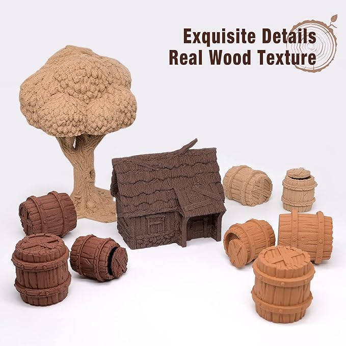 OVV3D Wood 3D Printer Filament Bundle, Wood PLA Filament 1.75mm Bundle - Image 4