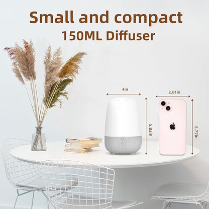 150ML Rechargeable Battery Operated Essential Oil Diffuser, Portable Cordless - Image 4