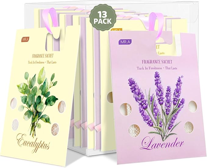 13Packs Lavender Eucalyptus Scented Sachet Bags, Fragrance Sachet Bags by MR.A