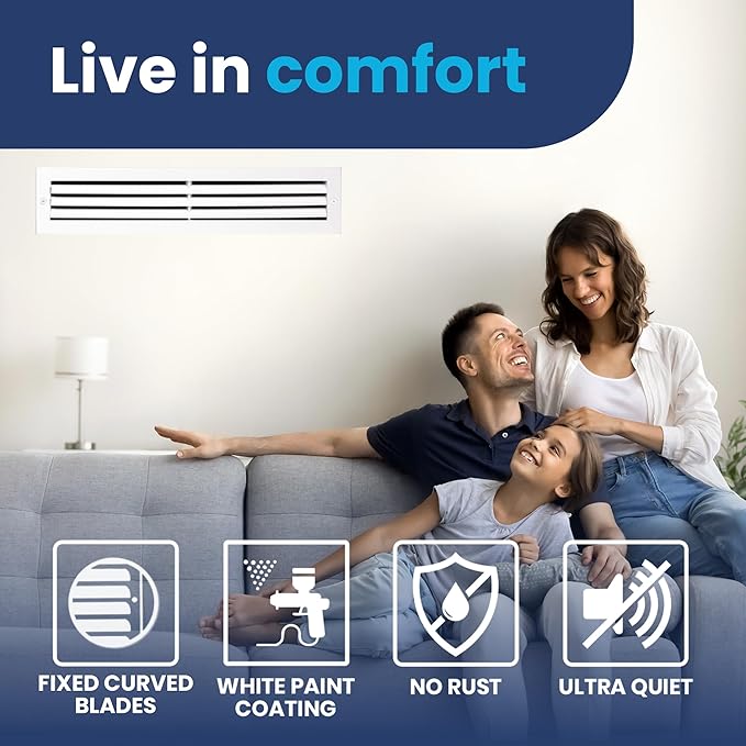 24x4 Inch Air Return Vent Cover Decorative – Premium Aluminum AC Vent Cover - Image 7
