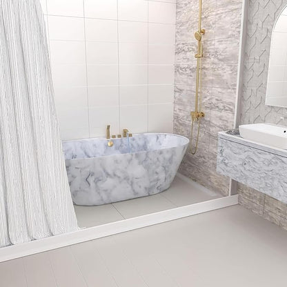 3.8" High Shower Dam 39" Collapsible Shower Water Stopper, Shower Threshold - Image 9