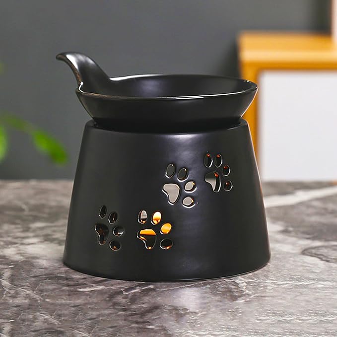 Ceramic Essential Oil Burner, BAOBYAO Wax Melt Burners Humidifier Yoga - Image 7