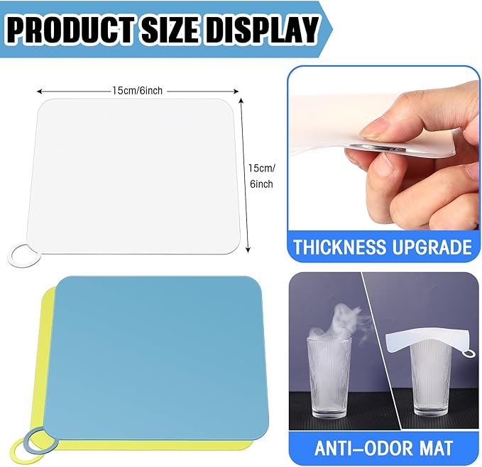 Yinkin 6 Pcs Drain Covers to Keep Bugs Out Silicone Shower Floor Tub Stoppers - Image 2