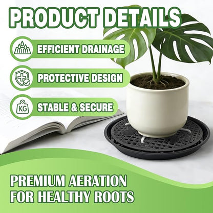 4 Pcs 14'' Self-Watering Pot Base, Auto-Irrigation System Plant Saucer Stand - Image 3