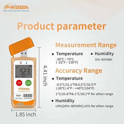 Frigga M2H Reusable Temperature Humidity Data Logger Multi-Use USB Digital - Image 4