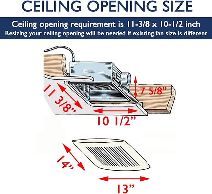 SEP120 | 120 CFM | 0.3 Sone Ultra Quiet | Energy Star Certified | Energy-Saving - Image 2