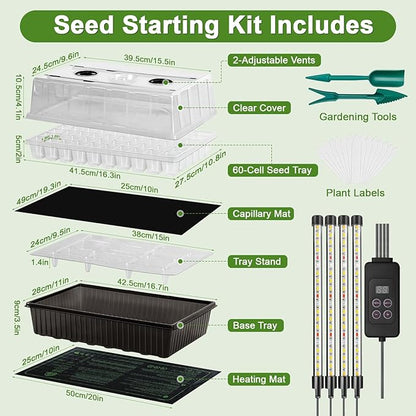 120-Cell Self-Watering Seed Starter Tray - Image 2