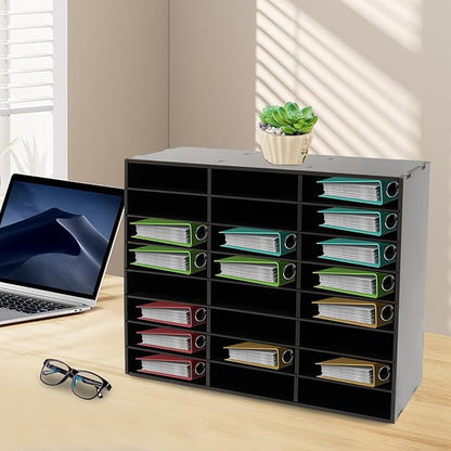 Literature Organizers 24/36Slots Mail Sorter Compartment Files Rack File - Image 6