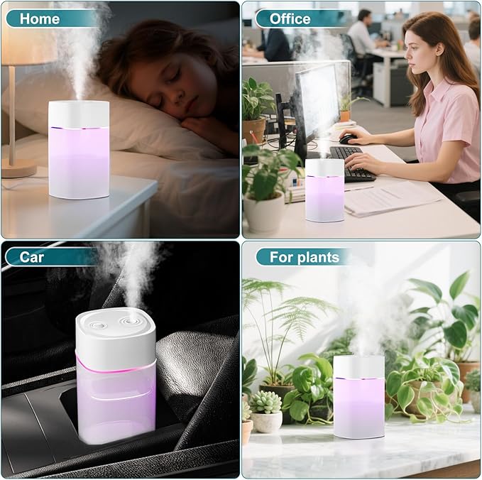 Small Humidifier for Plant, Cool Mist Mini Humidifiers for Bedroom, Desk - Image 5