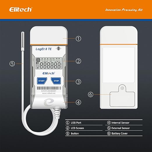 Elitech USB Temperature Data Logger Reusable Temperature Recorder Refrigerator - Image 8