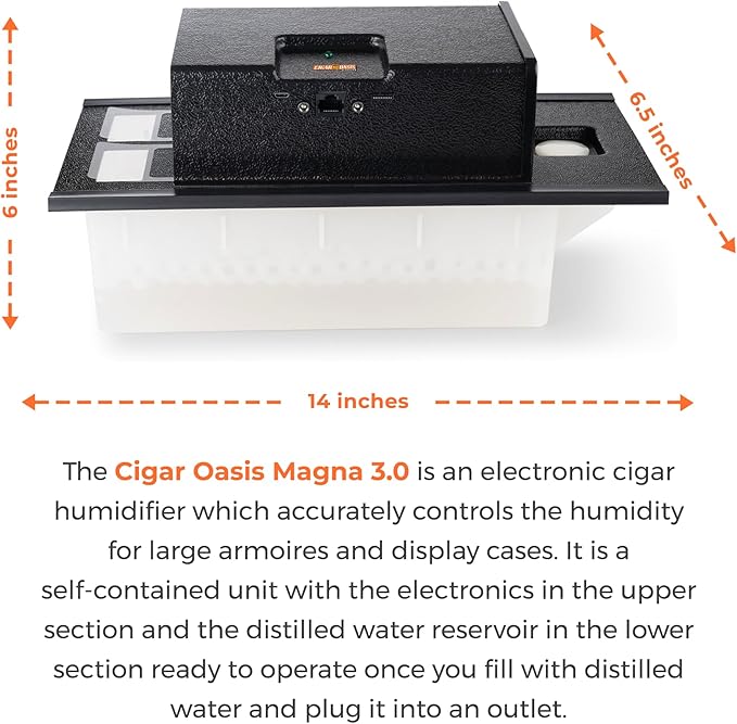 Cigar Oasis Magna 3.0 Cigar Humidor Humidifier - Image 6