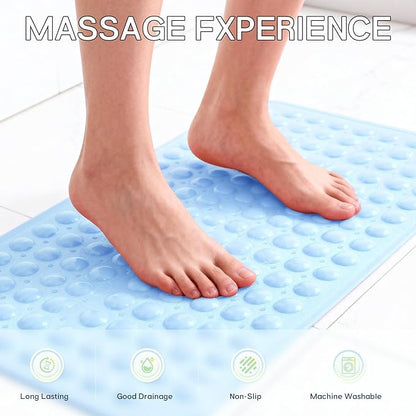 Anti-Slip Bathtub Shower mat, 27.5×14.5（Approximately 70×37cm） inch Soft - Image 5