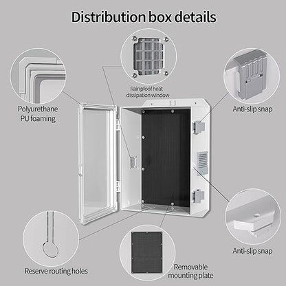 Outdoor Electrical Junction Box, ABS Water Resistant Enclosure - Image 6
