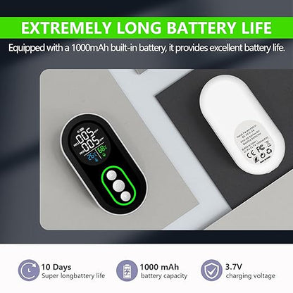 4 in 1 PM 2.5 and PM 10 Air Quality Monitor, Portable PM 2.5 Detector - Image 4
