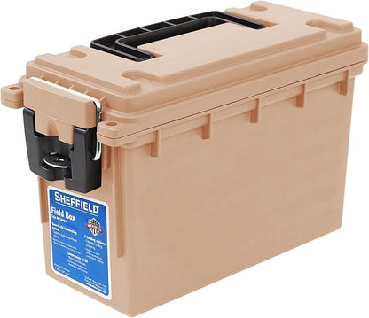 Sheffield 12627 Ammo Storage Box, Stackable .30 Cal Field Boxes, Water and Dust by Sheffield
