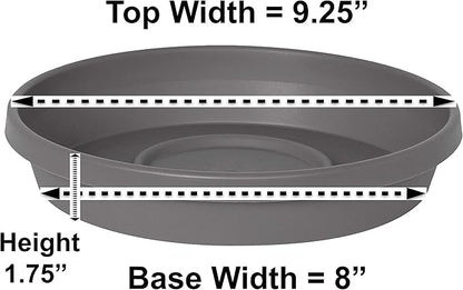 Bloem Terra Resin Saucer Tray: 8" Bottom Width - Image 2