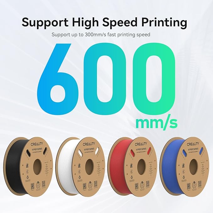 Creality Hyper PLA Filament 1.75mm, 30-600mm/s High Speed 3D Printer Filament - Image 5