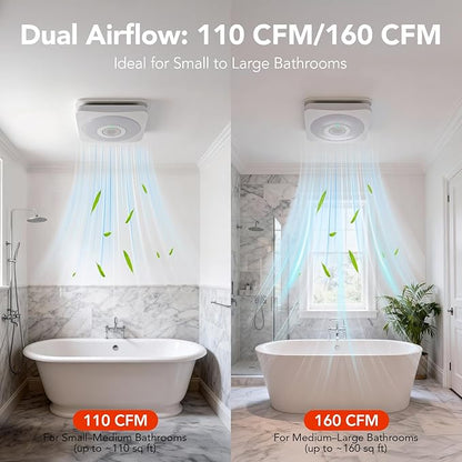 OREiN 3-in-1 Bathroom Exhaust Fan - Image 4