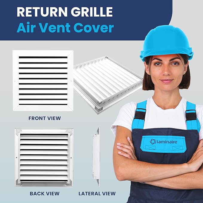 10x10 Inch Air Return Vent Cover Decorative – Premium Aluminum AC Vent Cover - Image 2