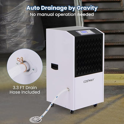 COSTWAY 250 Pints Commercial Dehumidifier - Image 8