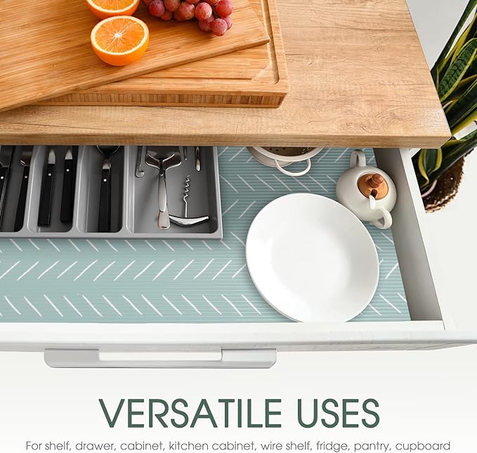 Glotoch Shelf Liners for Kitchen Cabinets, 12in x 20FT Non-Adhesive Liners for - Image 4