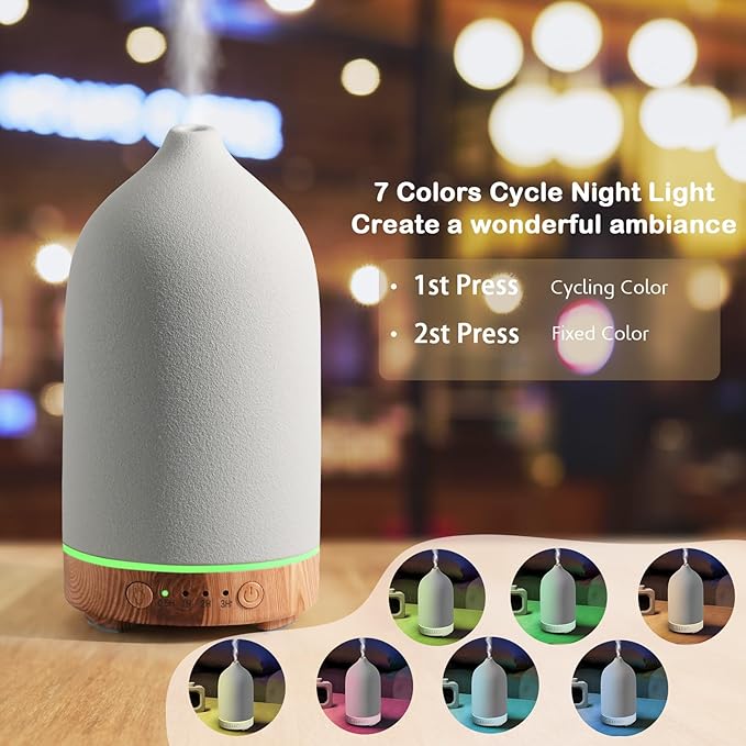 Diffuserlove Ceramic Essential Oil Diffuser 160ML Aromatherapy Diffuser - Image 4