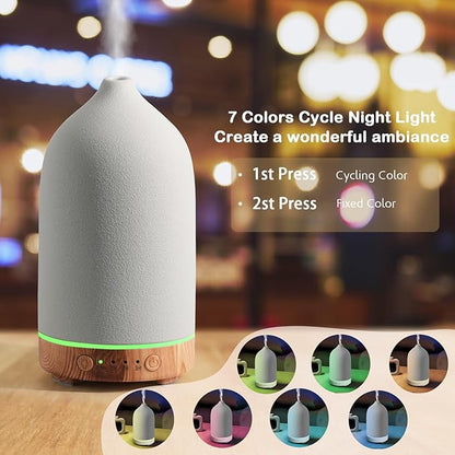 Diffuserlove Ceramic Essential Oil Diffuser 160ML Aromatherapy Diffuser - Image 4