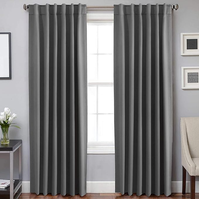H.VERSAILTEX Blackout Curtains Thermal Insulated Window Treatment Panels Room by HVERSAILTEX