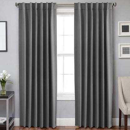 H.VERSAILTEX Blackout Curtains Thermal Insulated Window Treatment Panels Room by HVERSAILTEX