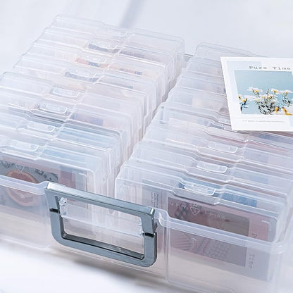 novelinks Transparent 4" x 6" Photo Organizers and Photo Storage Box - Image 6