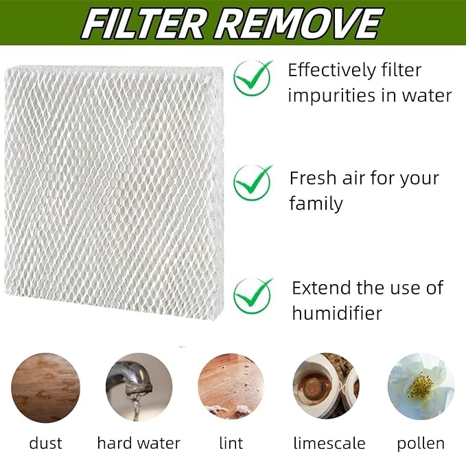 4-Pack 10 Water Panel Replacement Humidifier Filter Compatible - Image 4