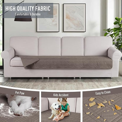 TAOCOCO 100% Waterproof Oversized Sofa Seat Covers Reversible Couch Cover - Image 4