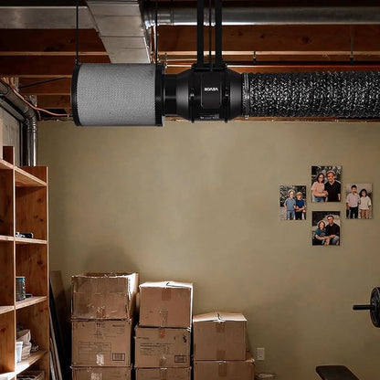 VEVOR 6" Air Filtration Kit, 180 CFM Inline Duct Fan - Image 8