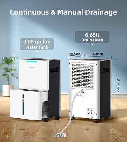 5000 Sq. Ft Dehumidifiers for Home and Basement, 52 Pint/Day Dehumidifier - Image 4