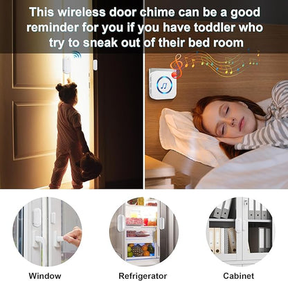 SanJie Door Sensor Chime for Door Opens, Business/Home/Office/Store, 500 FT - Image 3