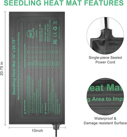 Seedling Heat Mat Hydroponic Plants Heating Pad, Seed Starting Greenhouse and - Image 5