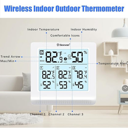 Geevon Indoor Outdoor Thermometer Wireless - Image 7