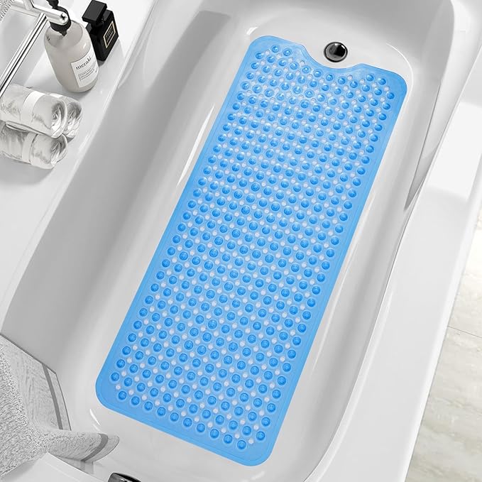 ZHICHENG Bath Tub and Shower Mats, Non-Slip 39 x 16 Inch Extra Long Bath Mat by Unknown