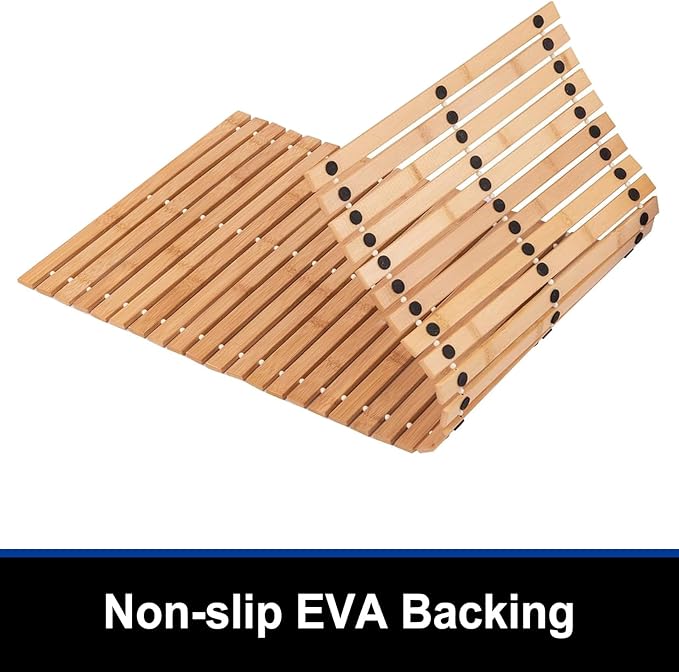 Bath Mat Bathroom Runner Long Large Rugs Floor Wood Shower Bathtub Waterproof - Image 3