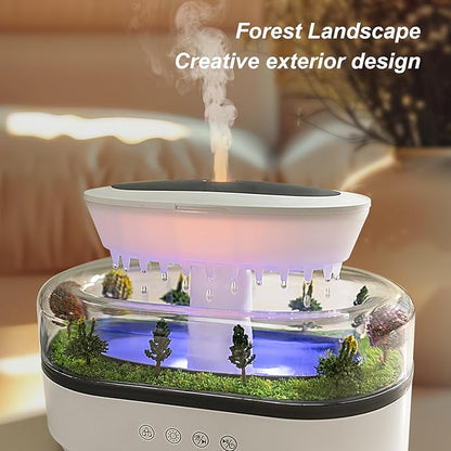 Rain Diffuser 250ML Essential Oil Diffuser, Cloud Humidifier Rain Water Drip - Image 3