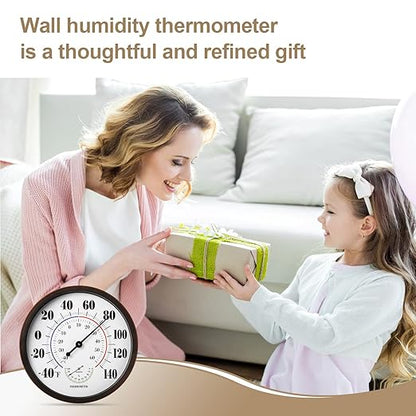 Indoor Outdoor Thermometer Wall Large Numbers Thermometer No Battery 12" - Image 6
