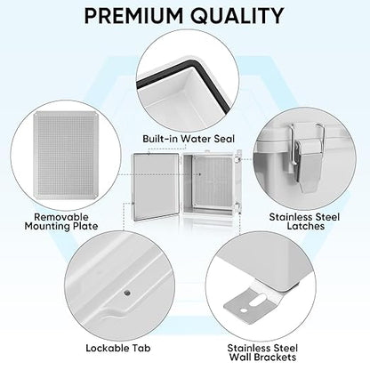 TICONN Outdoor Electrical Box Waterproof, Junction Box IP67 ABS Plastic - Image 5