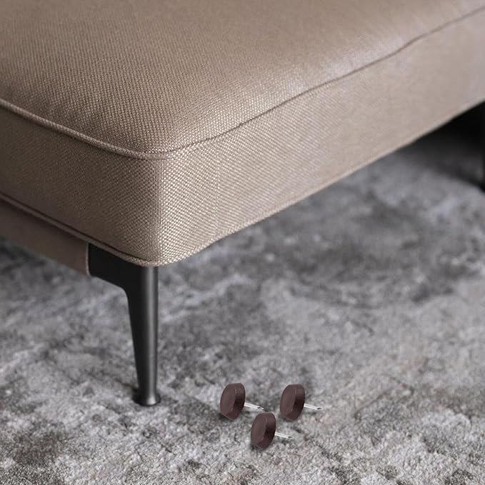 100pcs Brown Plastic Nail-on Furniture Feet Levelers Anti-Slip Floor Protectors - Image 6
