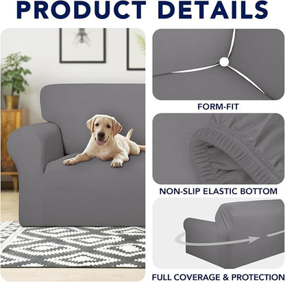 PureFit 100% Dual Waterproof Couch Cover Slipcovers - Image 4