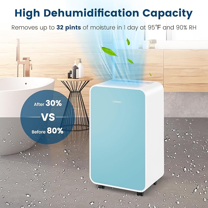 COSTWAY 2500 Sq. Ft Dehumidifier - Image 5